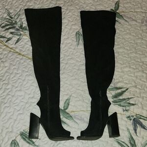 Aldo Black Over-the-Knee Boots